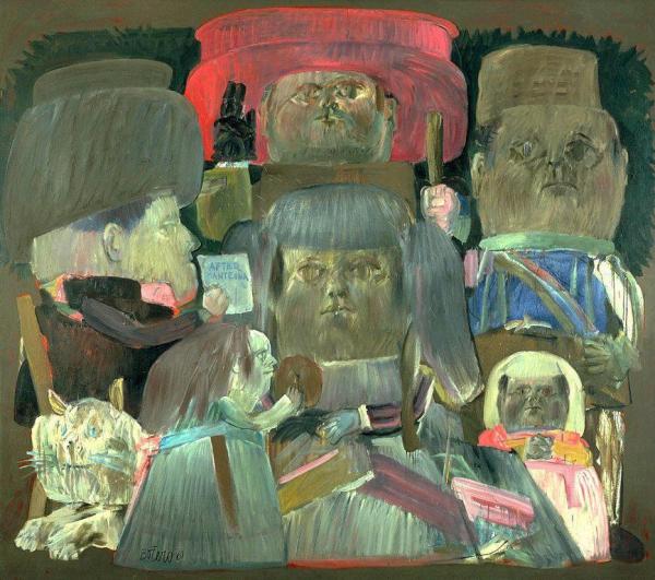 Camera Degli Sposi (homage To Mantegna) Ii by Fernando Botero