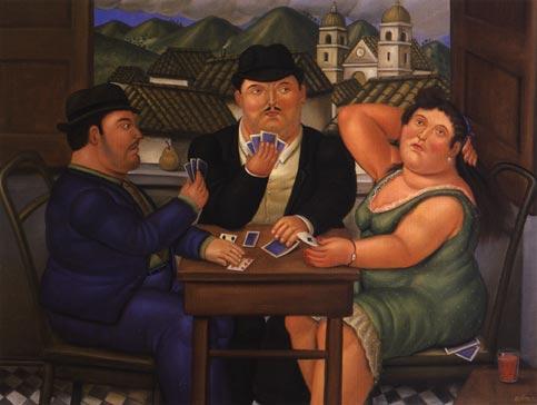 Card Players by Fernando Botero