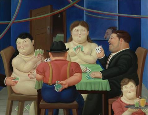 Card Players by Fernando Botero