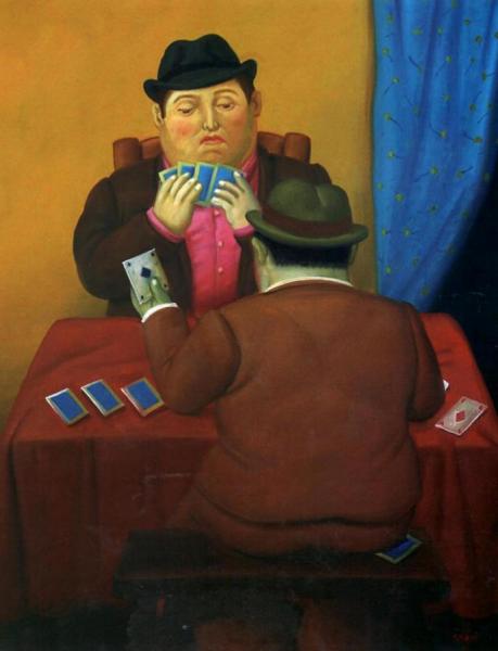 Card Players by Fernando Botero