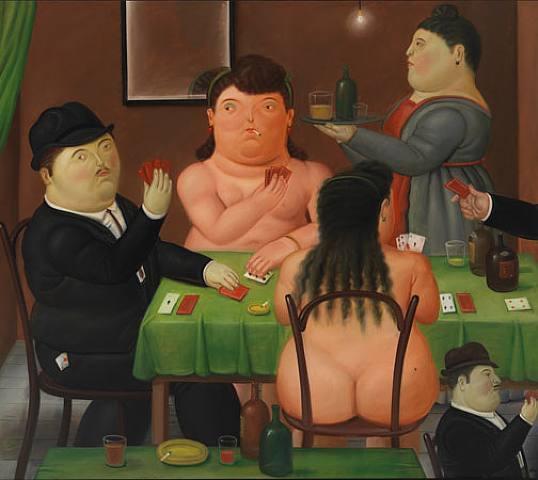 Card Players by Fernando Botero