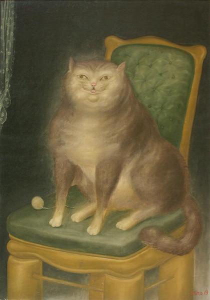 Cat by Fernando Botero