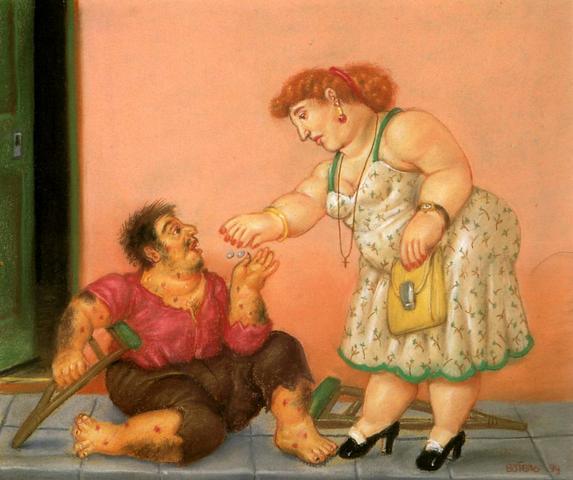 Charity by Fernando Botero