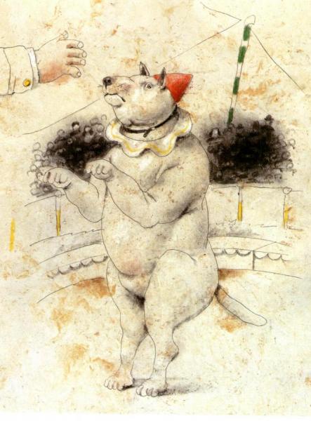 Circus Dog by Fernando Botero