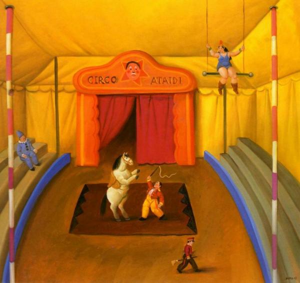 Circus (interior) by Fernando Botero