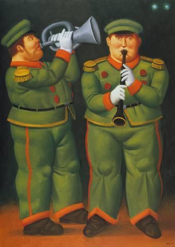 Circus Musicians by Fernando Botero