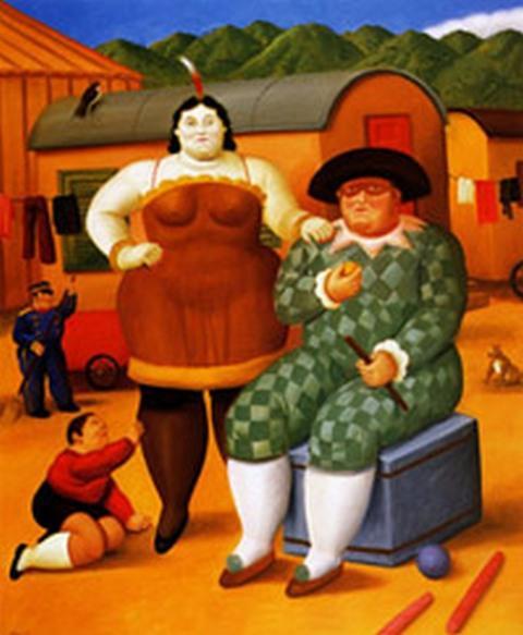 Circus People by Fernando Botero