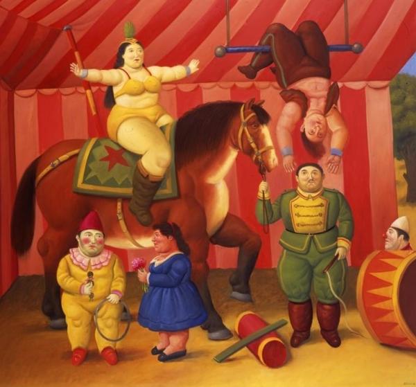 Circus People by Fernando Botero