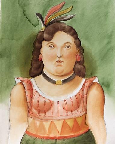 Circus Woman by Fernando Botero