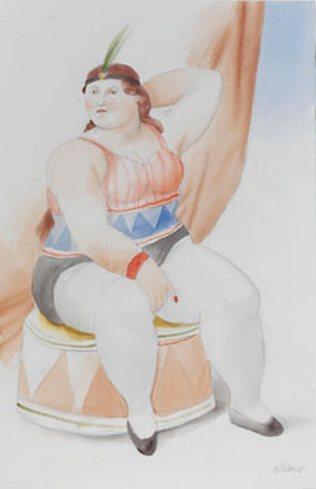 Circus Woman by Fernando Botero