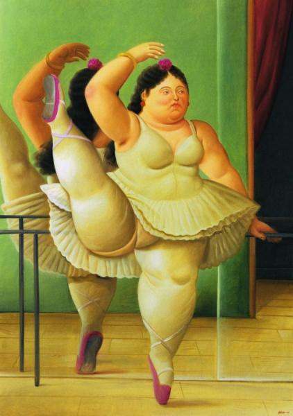 Dancer At The Barre by Fernando Botero