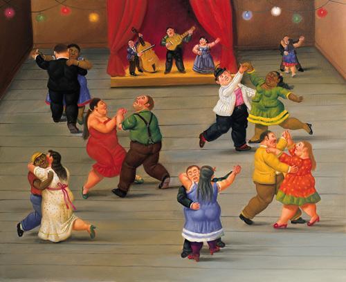 Dancing by Fernando Botero Oil Painting Reproductions
