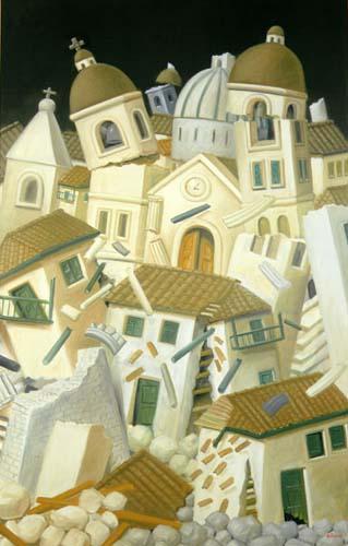 Earthquake by Fernando Botero Oil Painting Reproductions
