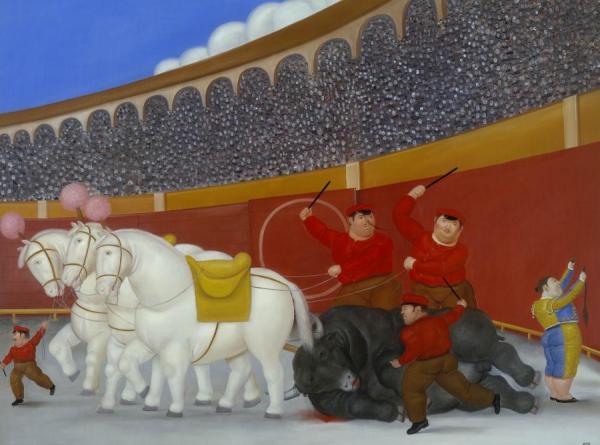 El Arrastre by Fernando Botero