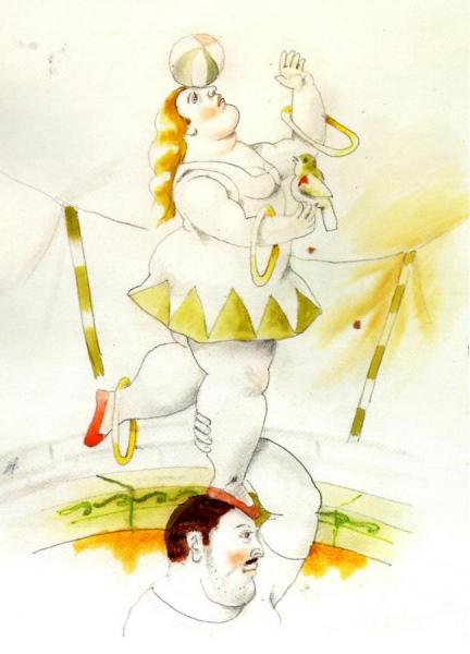 Equilibrist by Fernando Botero