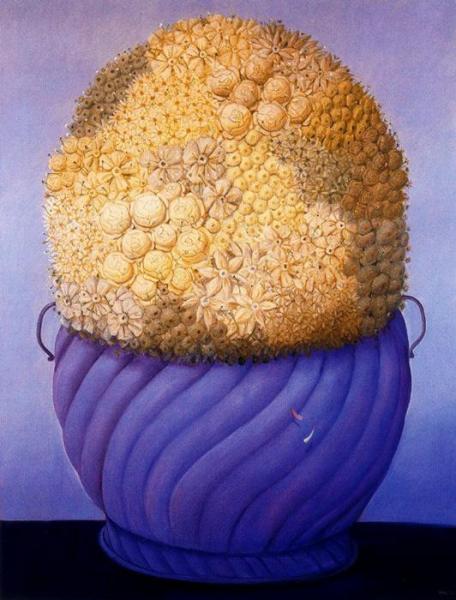 Flowers by Fernando Botero
