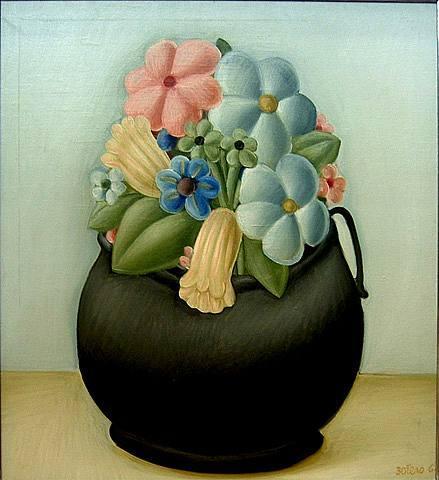 Flowers by Fernando Botero