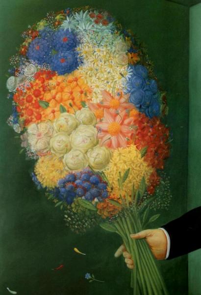 Flowers by Fernando Botero
