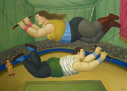 Flying Trapeze by Fernando Botero Oil Painting Reproductions