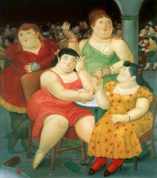 Four Women by Fernando Botero