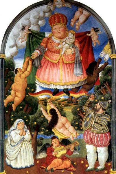 Gate Of Heaven by Fernando Botero