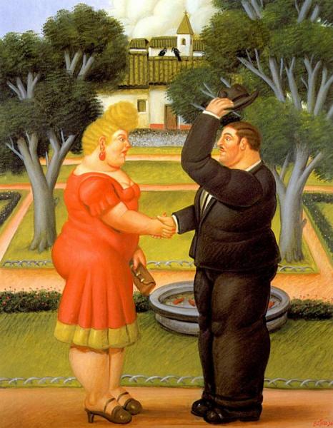 Good Morning by Fernando Botero