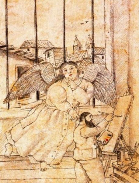 Guardian Angel by Fernando Botero