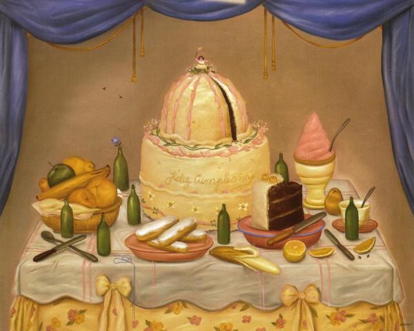 Happy Birthday by Fernando Botero