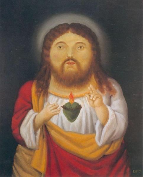 Heart Of Jesus by Fernando Botero