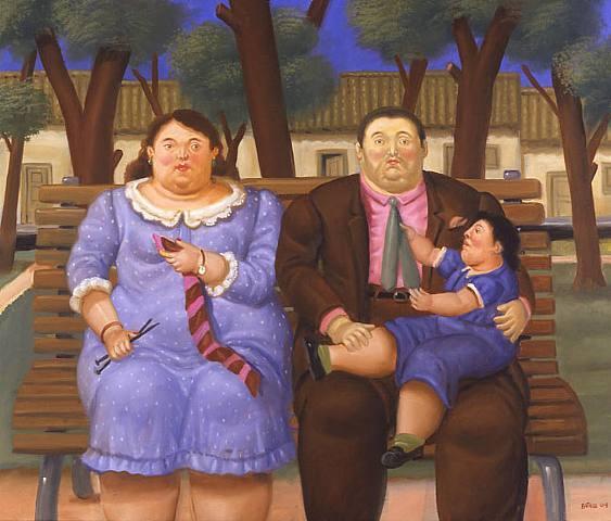 In The Park by Fernando Botero