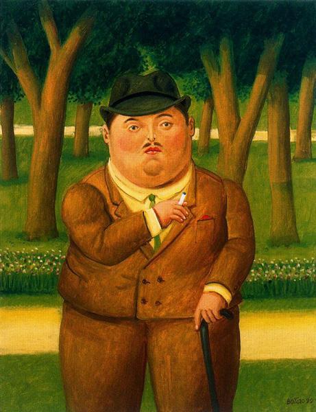 In The Park by Fernando Botero