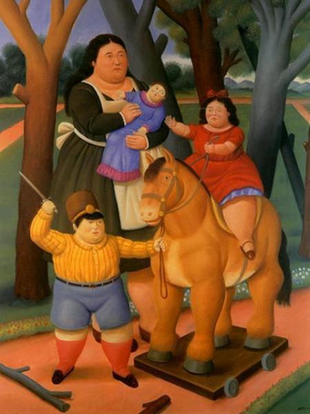 In The Park by Fernando Botero