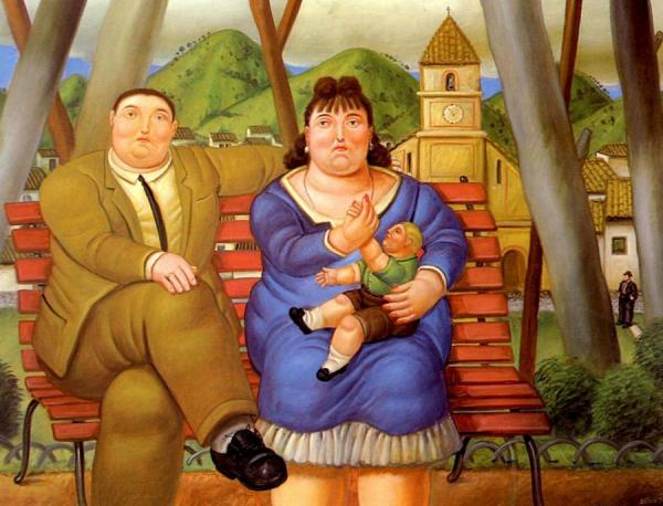 In The Park by Fernando Botero