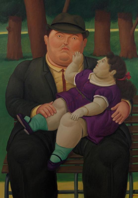 In The Park, 1999 by Fernando Botero