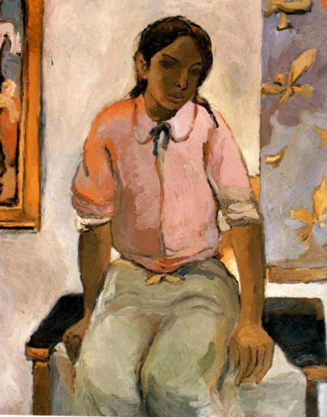 Indian Girl by Fernando Botero