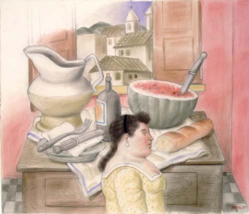 Interior by Fernando Botero