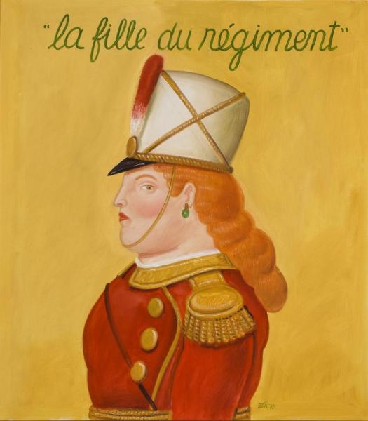 La Fille Du Régiment,1996 by Fernando Botero