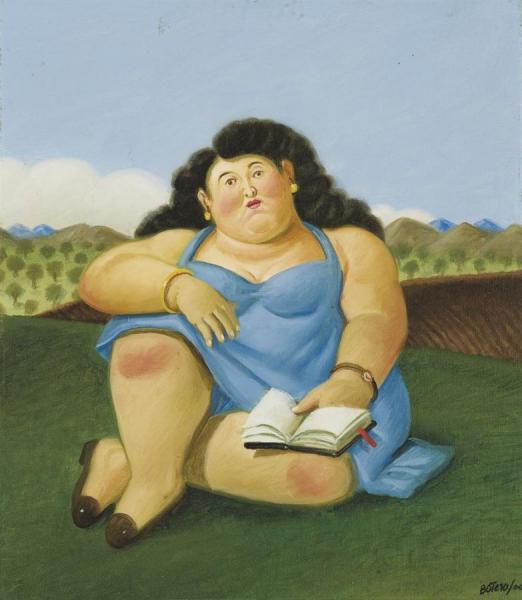La Lectora by Fernando Botero