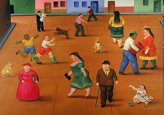 La Plaza by Fernando Botero