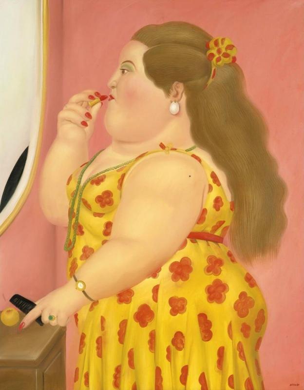 La Toilette, 1980 by Fernando Botero