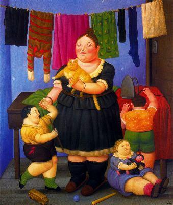 La Viuda by Fernando Botero