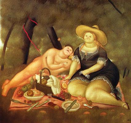 Le Dejeuner Sur L'herbe by Fernando Botero