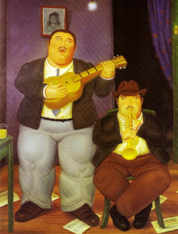 Los Musicos by Fernando Botero