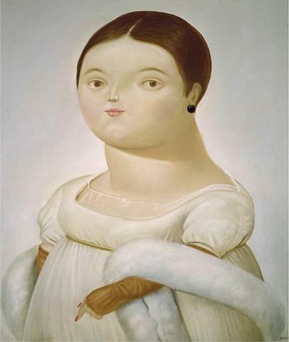 Mademoiselle Riviere by Fernando Botero