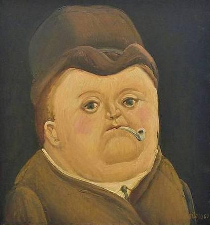 Fernando Botero Man Smoking