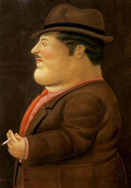 Man Smoking by Fernando Botero