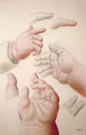 Manos by Fernando Botero