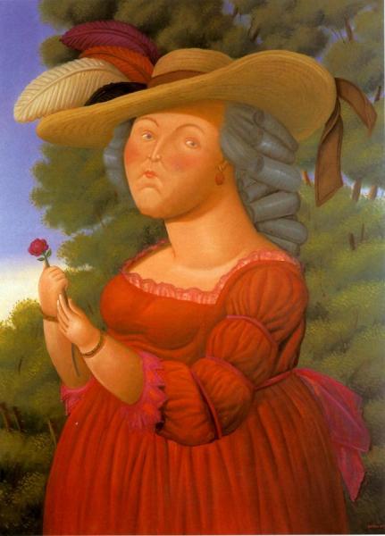 Marie Antoinette After Vigne-lebrun by Fernando Botero