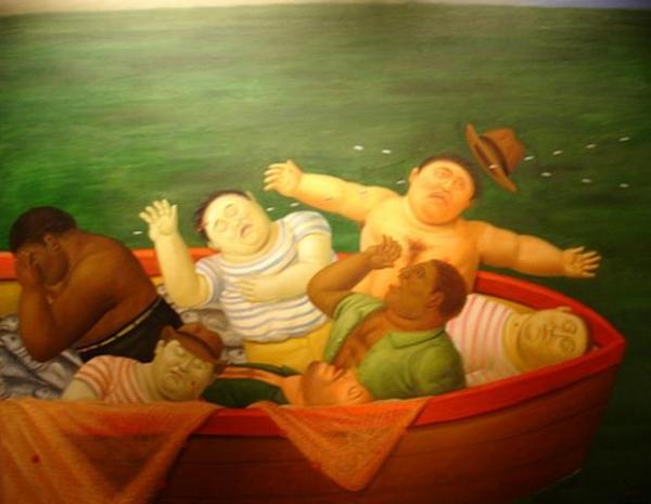 Massacre In Colombia by Fernando Botero Oil Painting Reproductions