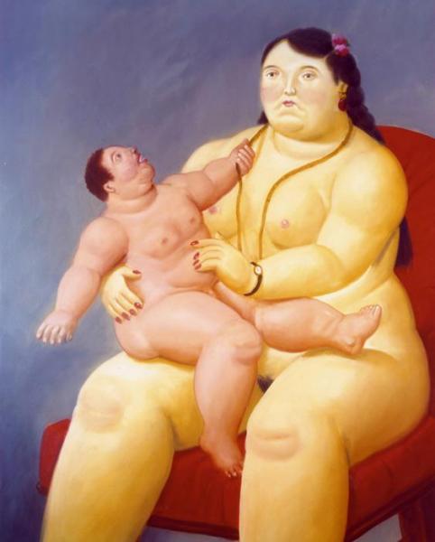 Maternity by Fernando Botero